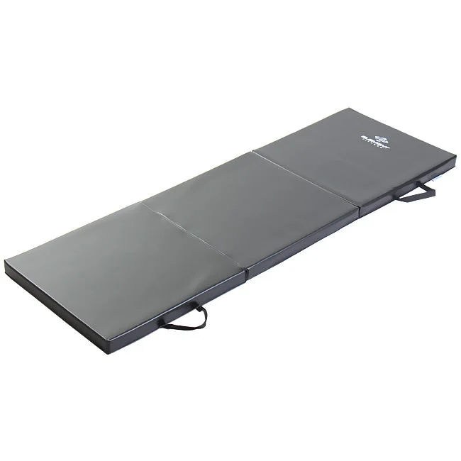 Element Fitness 2' x 6' x 2"" Folding Black Exercise Mat