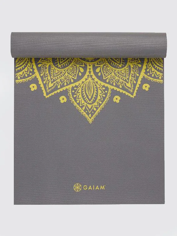 Gaiam Premium Citron Sundial Yoga Mat 6mm