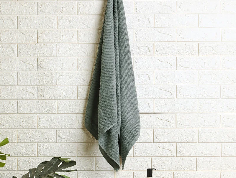 Grey 100% Cotton Bath Towel Relish By Spaces