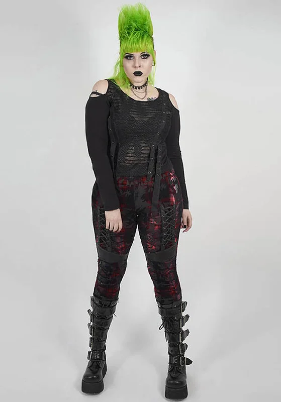 Hestia [Tartan] | LEGGINGS [PLUS SIZE]