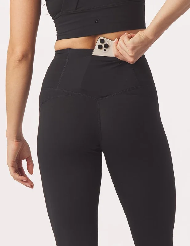 High Waist Pure Pocket Legging: Black