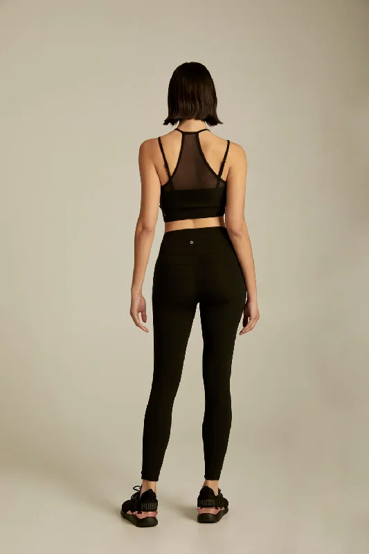 Hypnotic Mesh Panel Legging