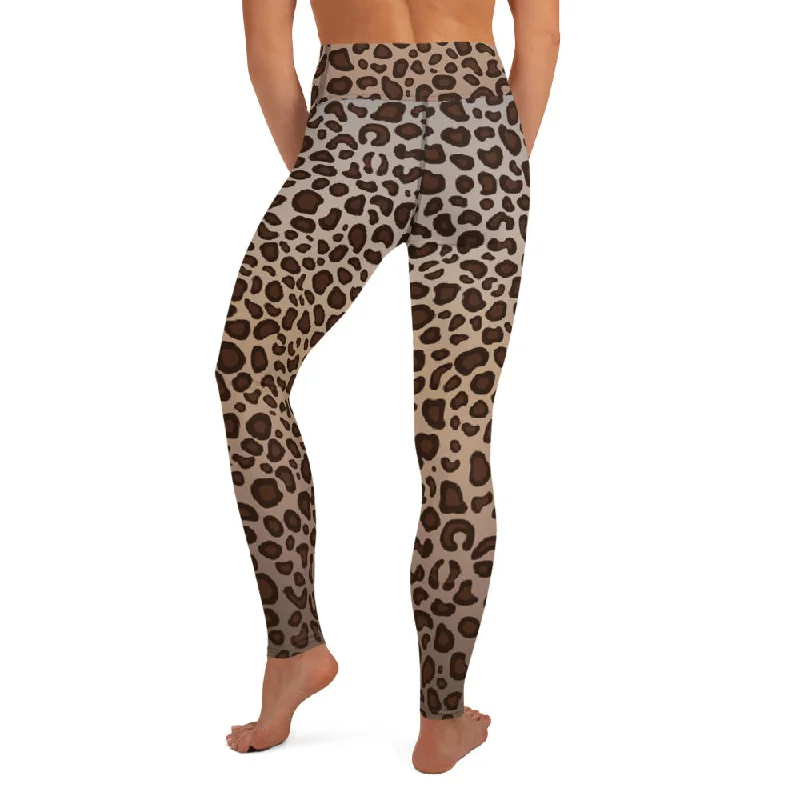 Leopard Print High Waist Womens Yoga Leggings