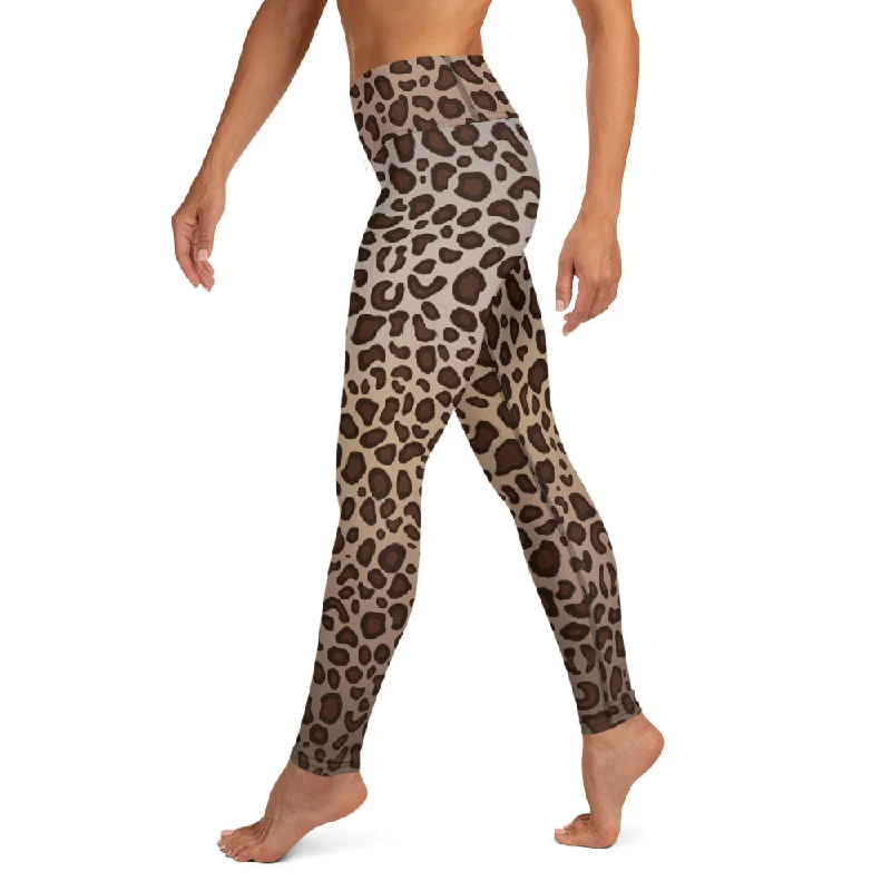 Leopard Print High Waist Womens Yoga Leggings