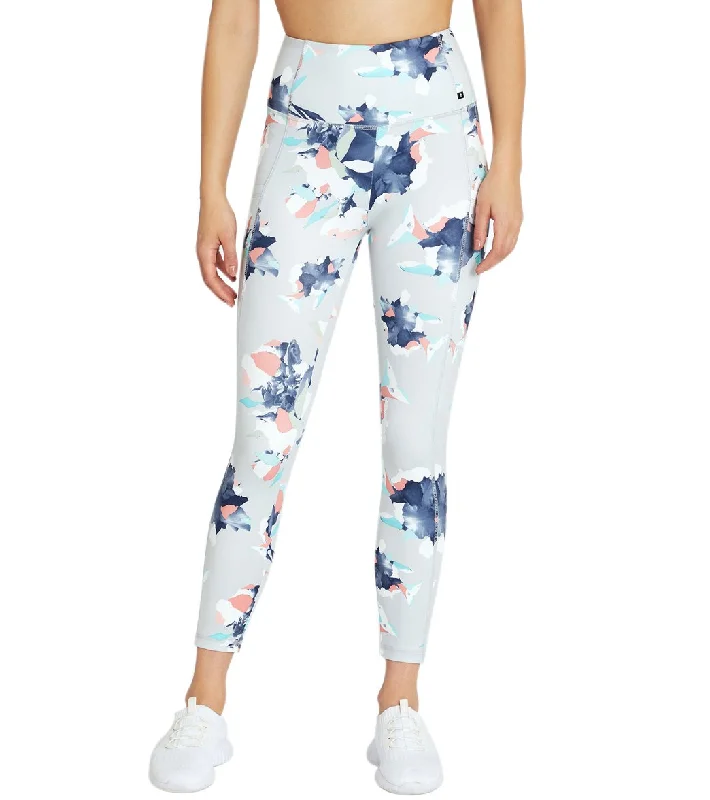 Marika Evelyn Ankle Yoga Leggings Floral Paper Mache