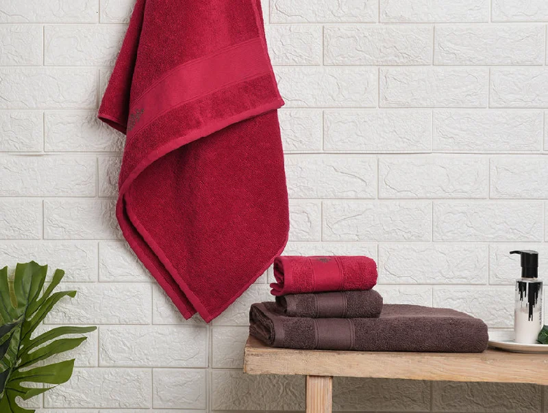 Multi 4 Piece 100% Cotton Towel Combo - Aura By Spaces