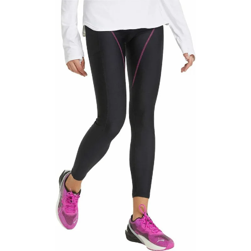 Puma Marathon High Waist Womens Long Running Tights - Black