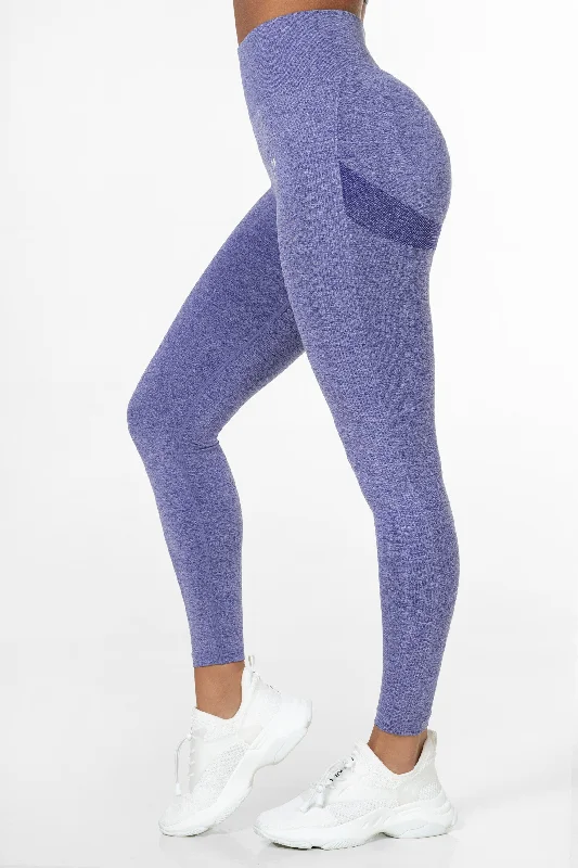 Purple Peachy Scrunch Leggings