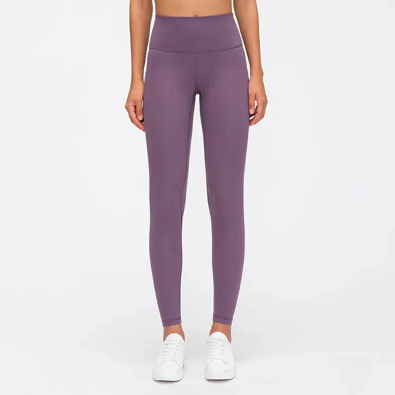 Purple yoga leggings