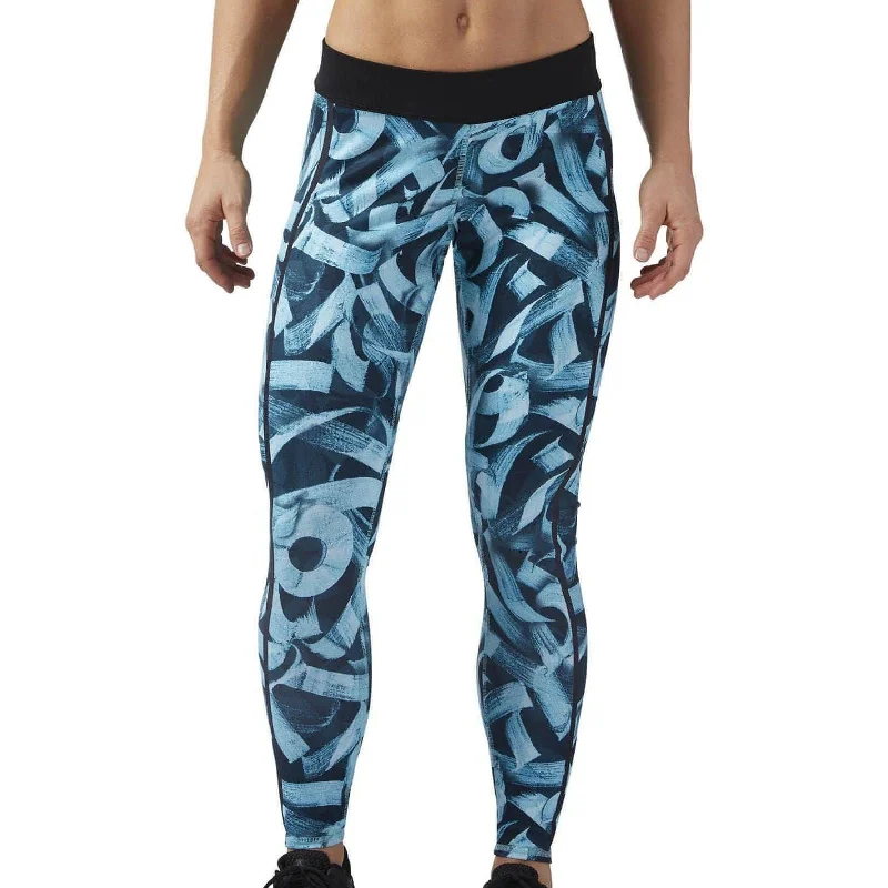 Reebok Crossfit RC Womens Long Training Tights - Blue