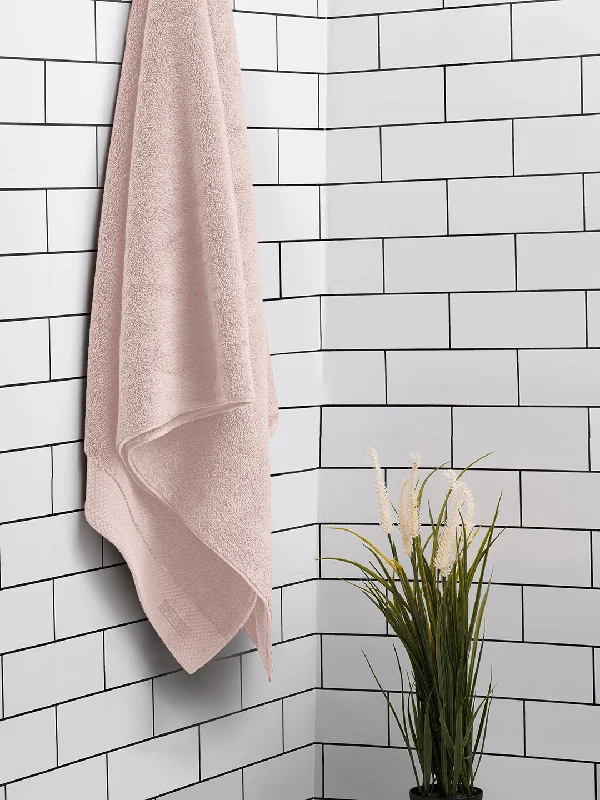 Solid Blush 100% Egyptian Cotton Bath Towel - Luxury Egyption Cotton By Spaces