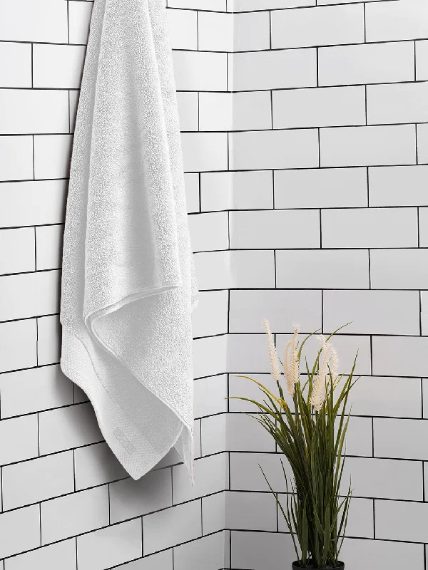 Solid White 100% Egyptian Cotton Bath Towel - Luxury Egyption Cotton By Spaces