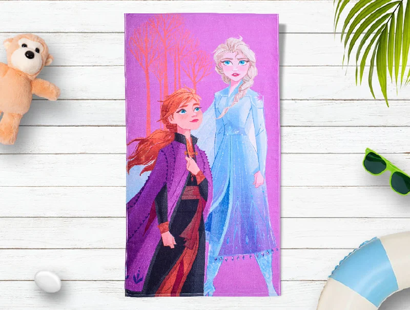 Violet 100% Cotton Bath Towel - Disney Frozen By Spaces