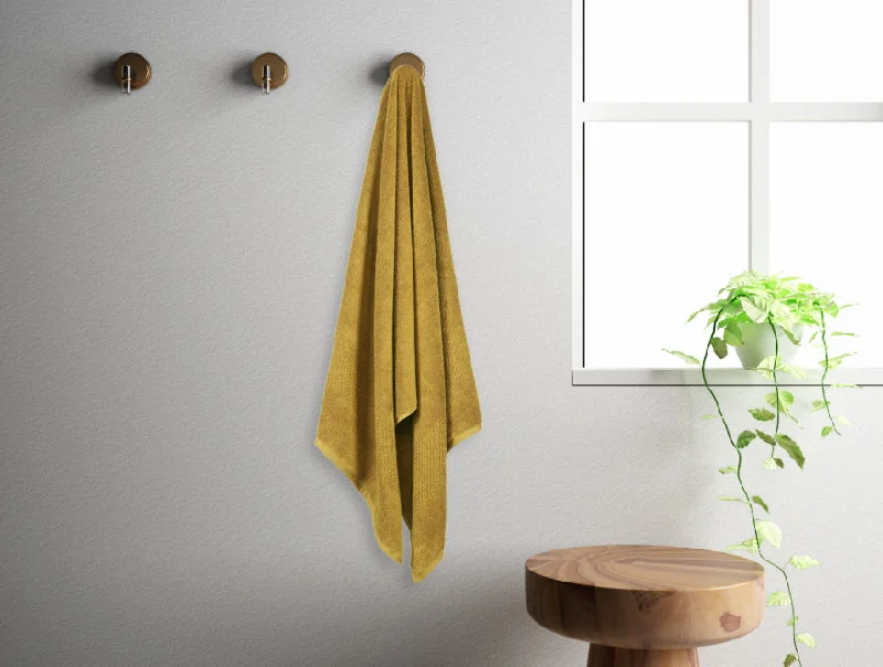 Gold 100% Cotton Bath Towel - Swift Dry By Spaces