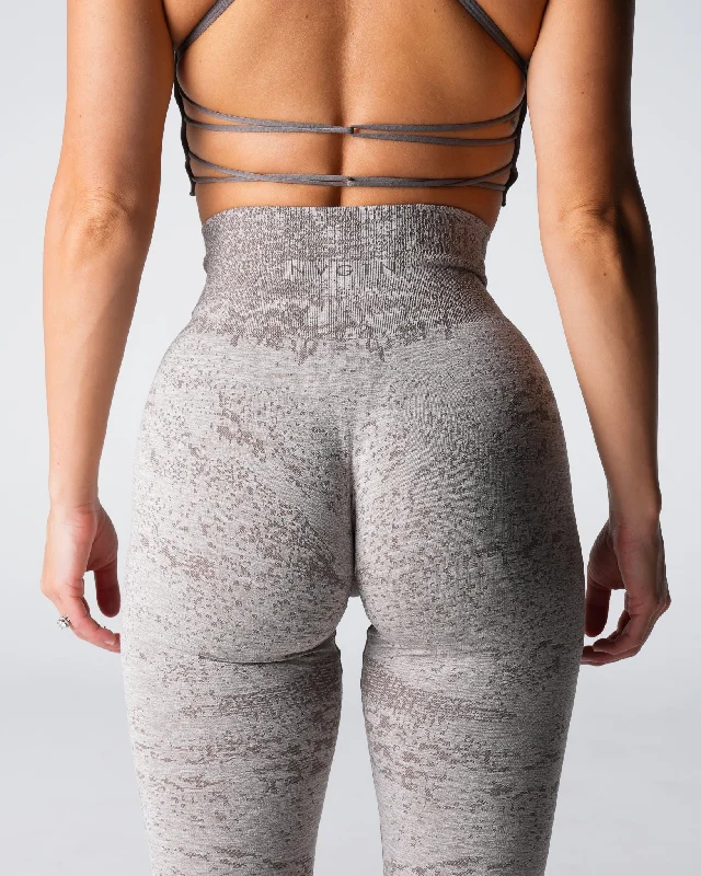 Taupe Digital Seamless Leggings