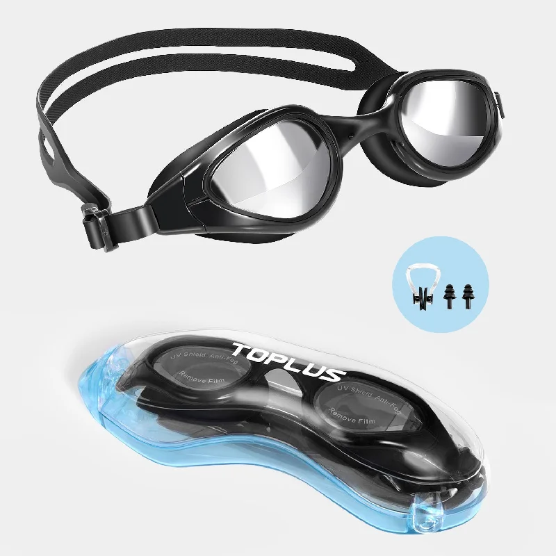 TOPLUS Swimming Goggles (with Soft Silicone Nose Bridge) (US)