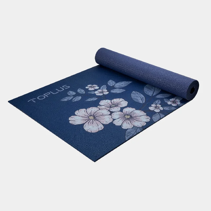 TOPLUS 1/4 Anti-slip PVC Yoga Mat—— Bloom Flowers (US)