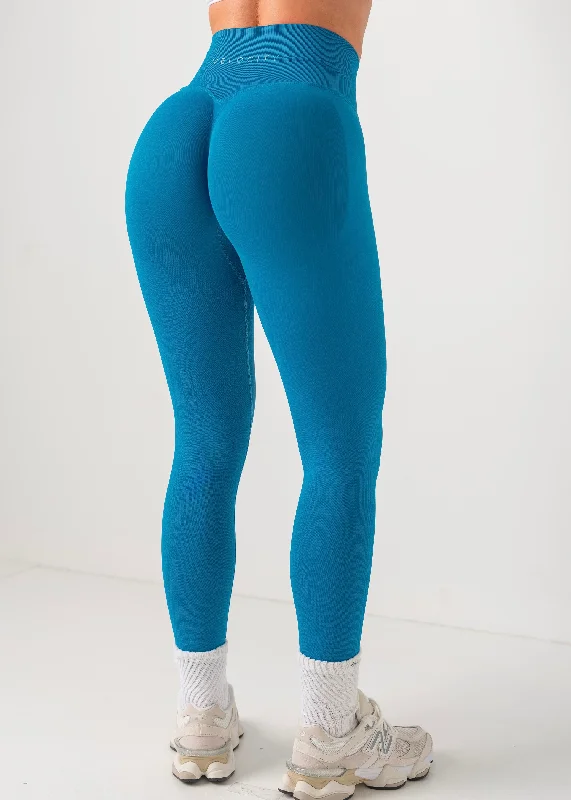 ULTIMATE SEAMLESS SCRUNCH LEGGINGS MINI - AQUA