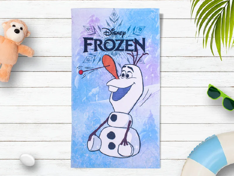 Light Blue 100% Cotton Bath Towel - Disney Frozen By Spaces