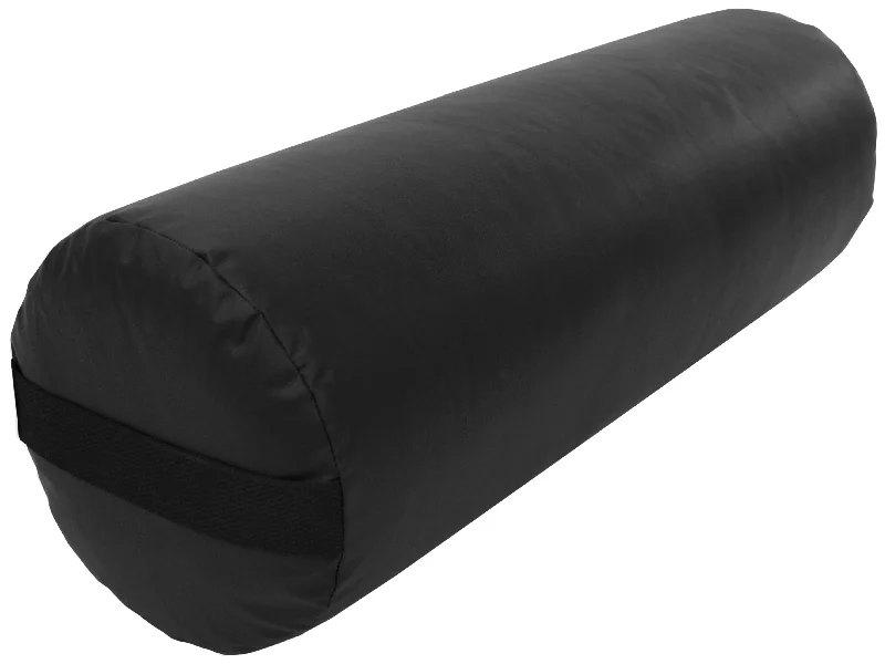 Yoga Bolster Rectangle Round Pranayama - All Cotton - Professional Studio Quality