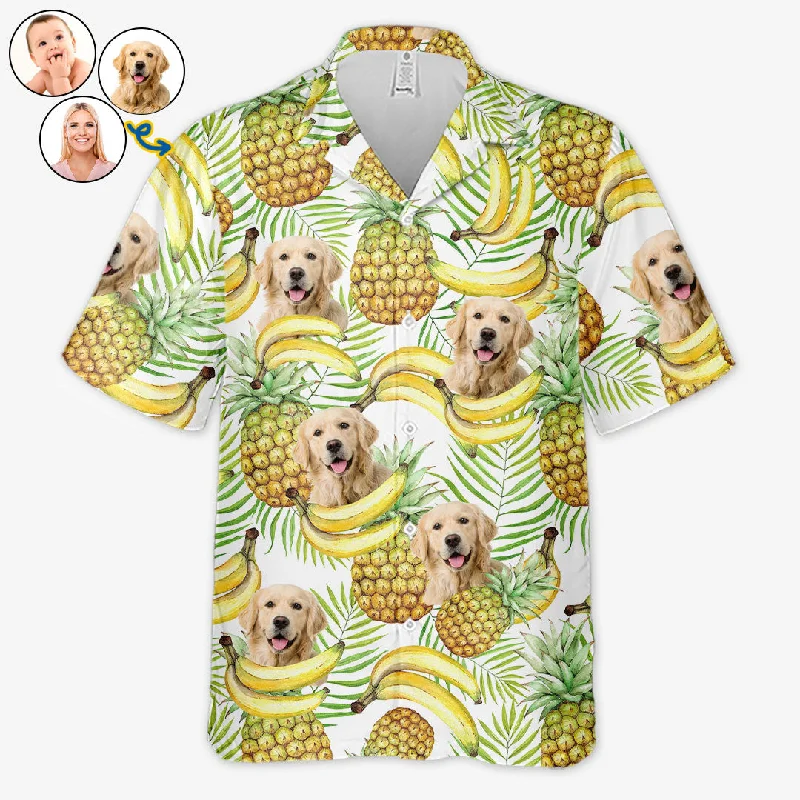 Custom Photo Feel Like Summer - Dog & Cat Personalized Custom Unisex Tropical Hawaiian Aloha Shirt - Summer Vacation Gift, Gift For Pet Owners, Pet Lovers