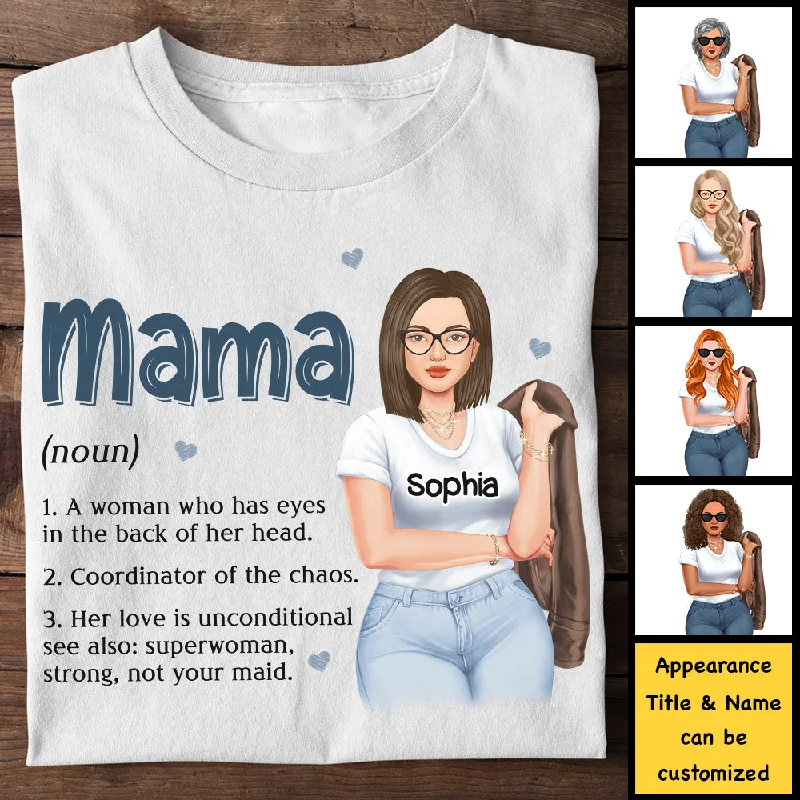 Grandma Mama Her Love Is Unconditional - Gift For Mom, Grandma - Personalized Unisex T-shirt, Hoodie