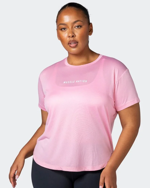 Limitless Training Tee - Strawberry Pink