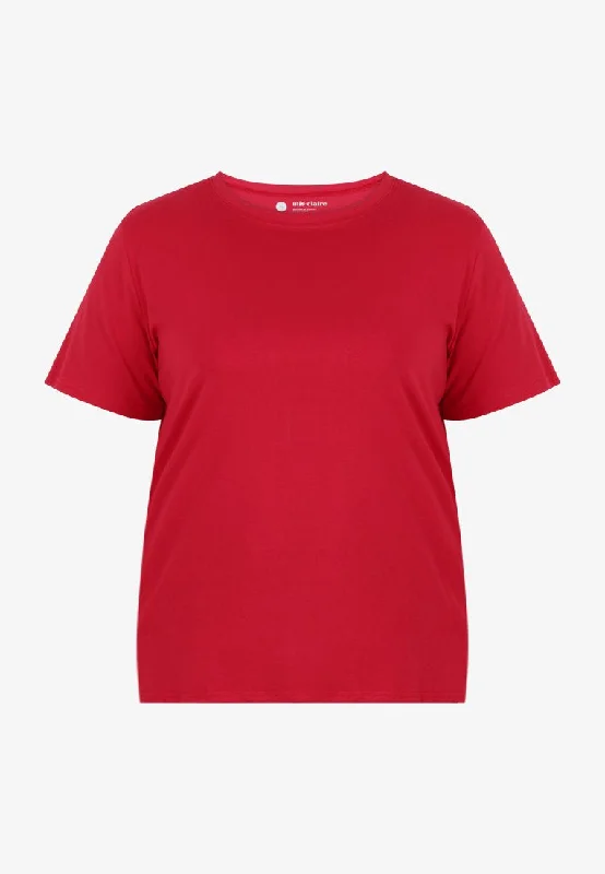 Piper Basic Unisex Short Sleeve Tee  - Red