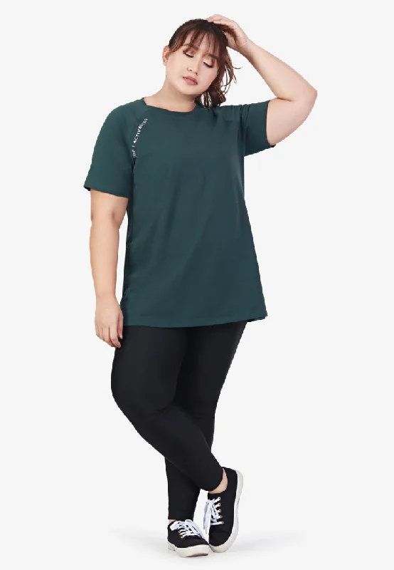 Raven Short Sleeve Sports Tee - Dark Green