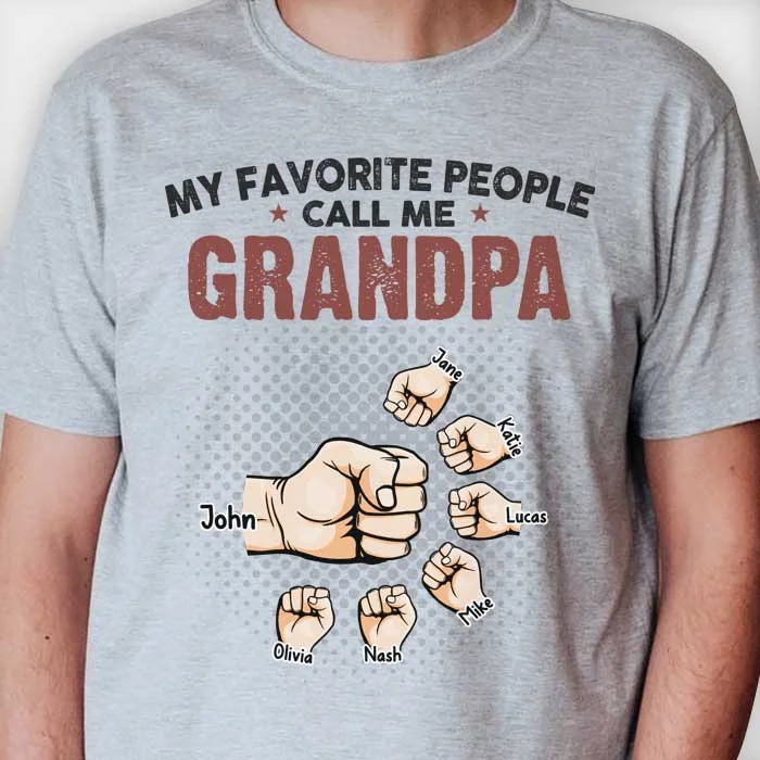 My Beloved People Call Me Grandpa - Gift For Grandpa, Personalized Unisex T-shirt, Hoodie