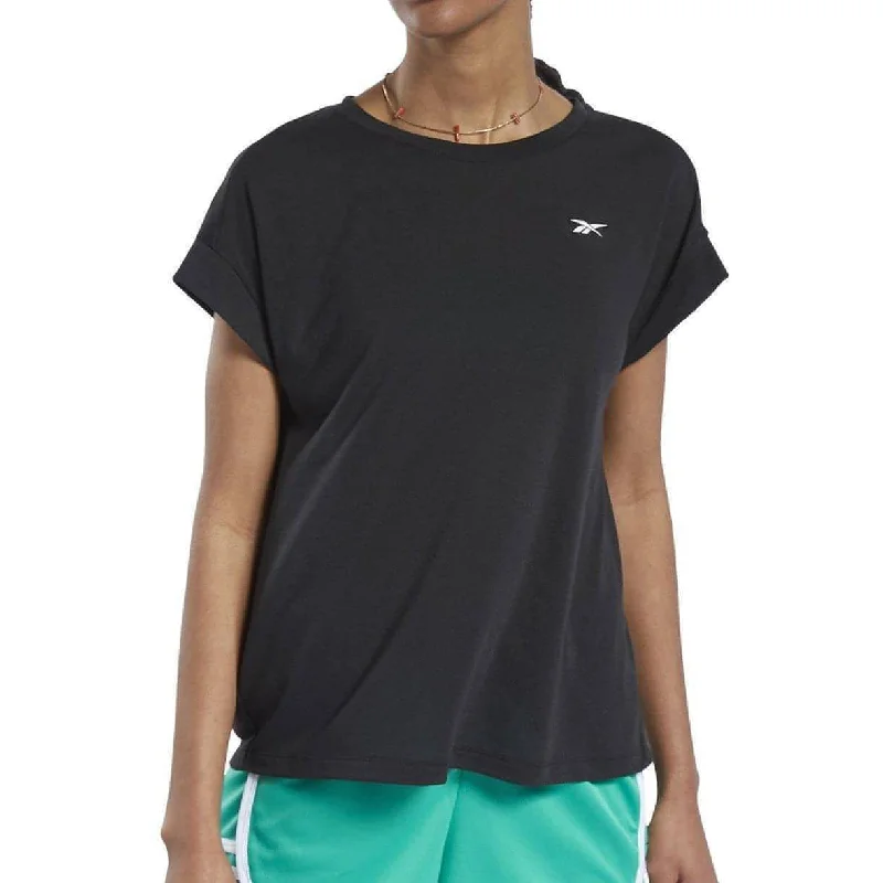 Reebok Workout Ready Supremium Short Sleeve Womens Training Top - Black