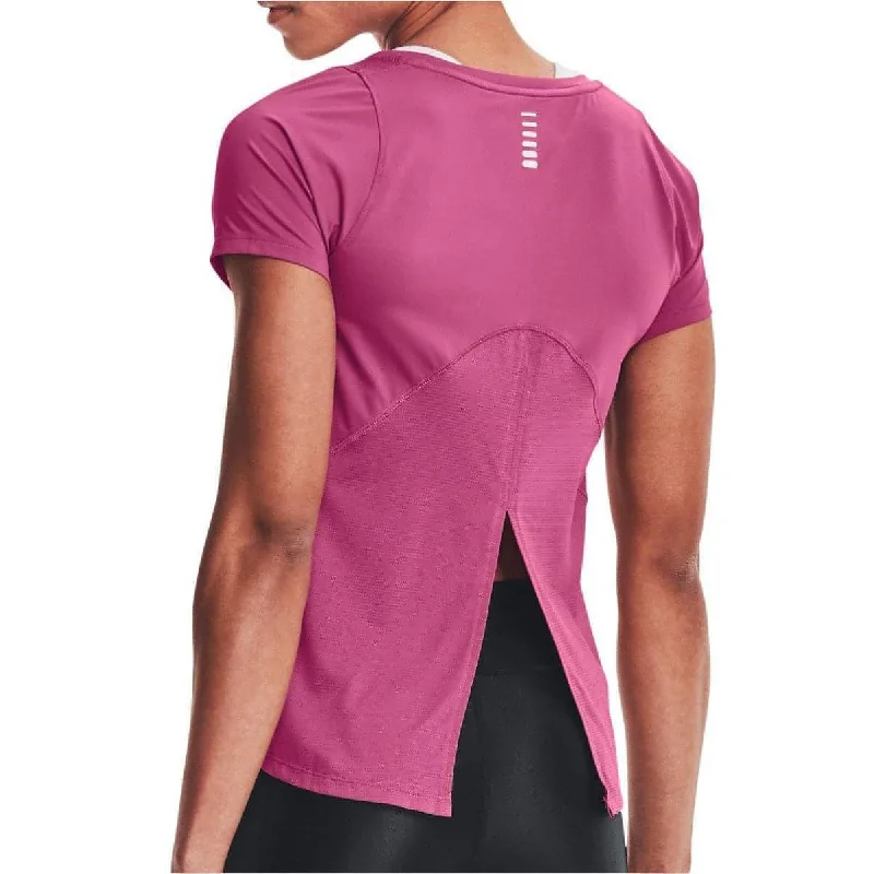 Under Armour Iso-Chill Short Sleeve Womens Running Top - Pink