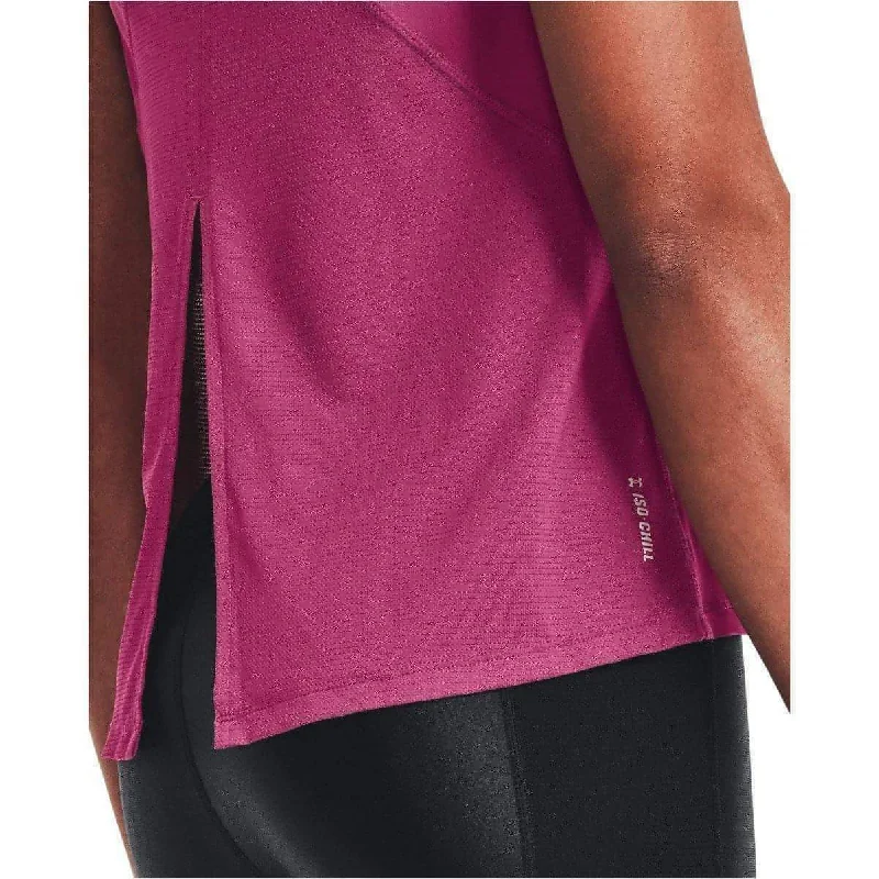 Under Armour Iso-Chill Short Sleeve Womens Running Top - Pink