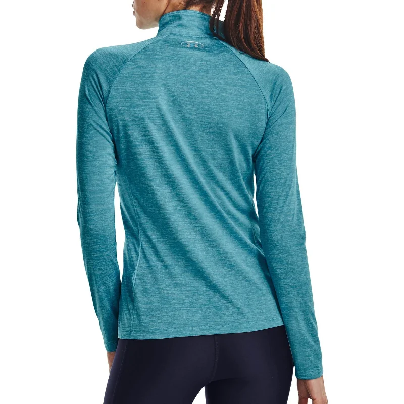 Under Armour Tech Twist Half Zip Long Sleeve Womens Training Top - Blue